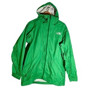 The North Face Men's Hyvent 2.5l Windbreaker Rain Jacket Full Zip Green Medium